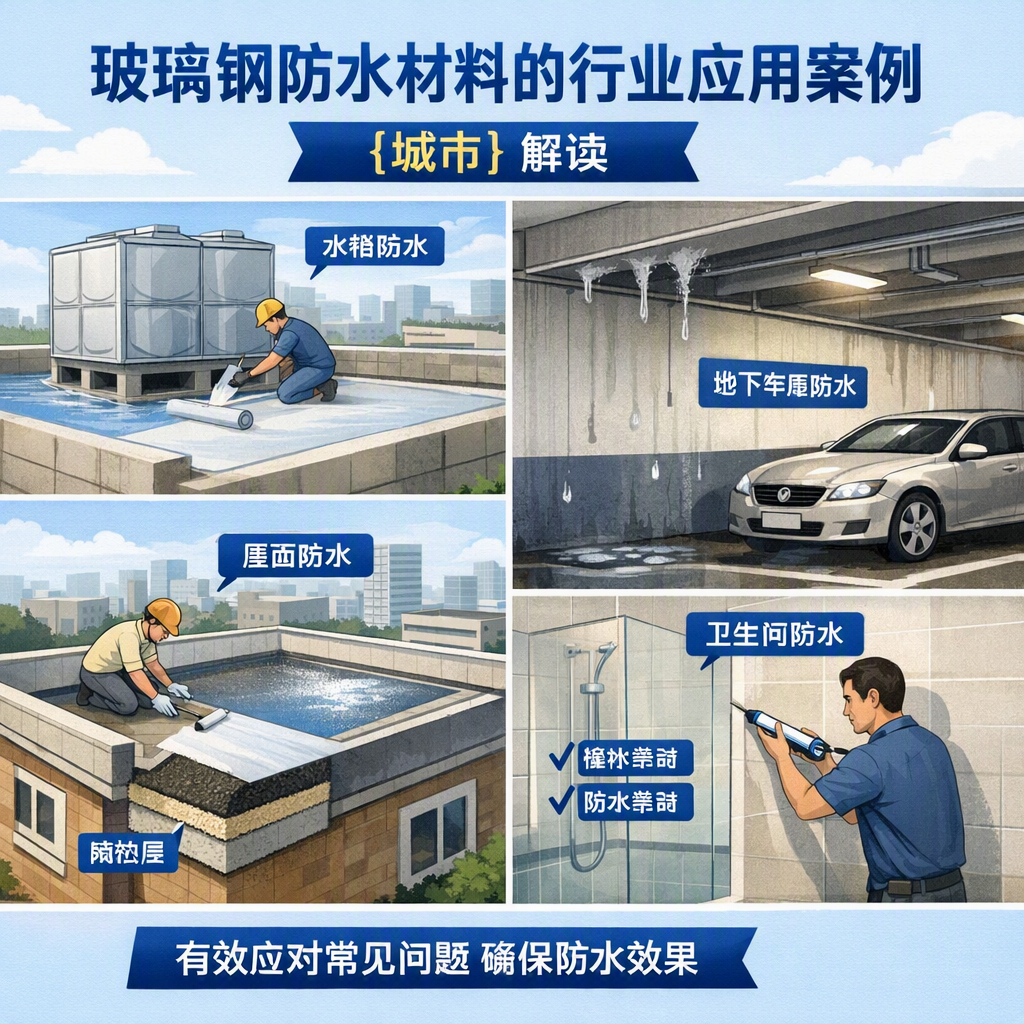 玻璃钢防水材料的行业应用案例,濮阳解读